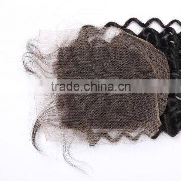 Brazilian Curly Hair Closure 4*4 Top Base Lace Clsoure Brazilian Kinky Curly Closure Match Jerry Curl Human Hair