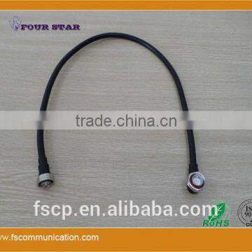 1/2'' Superflexible Cable Assembly with 7/16 Plug to 7/16 Plug Right Angle Connector