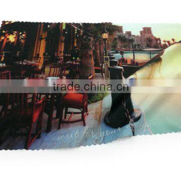 Changzhou manufacturer hot sale custom print microfiber glasses cleaning cloth manufactured in China