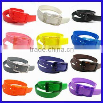 Wholesale Fashion 3.5cm Wide Eco -friendly Golf Silicone Belt With Multi-colors
