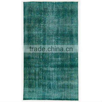 Handmade Turquoise Over-dyed Rug (7 x 4 feet)