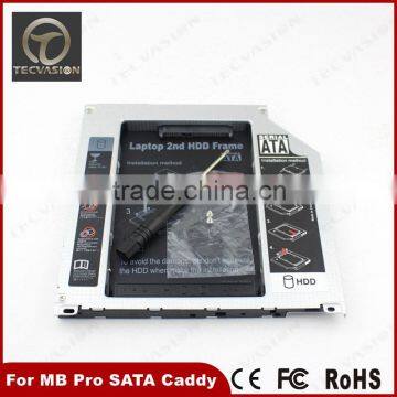For Apple MacBook Pro A1278 A1286 A1297 2nd 9.5mm SATA HDD SSD Caddy Adapter Bay