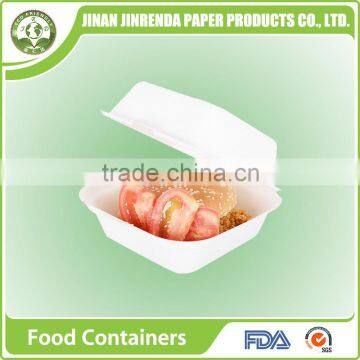 Disposable Bio-degradable 9 Inch 2-comp Food Container With Sugarcane Pulp. photo-4