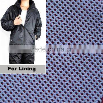 100% polyester mesh fabric for lining cloth and shoes