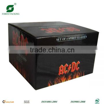 Black Printed Packaging Box With Socket