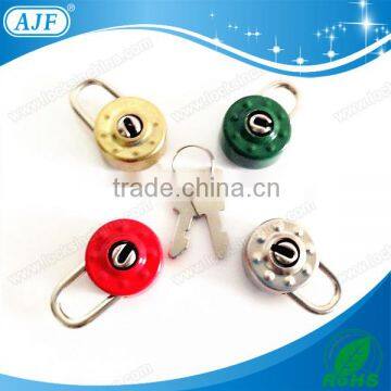 AJF 2015 best selling colorful small round cute journal diary lock, box lock