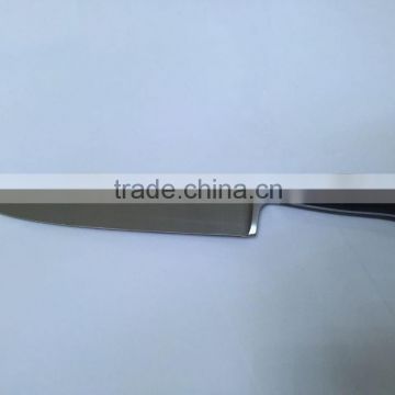 Top sale stainless steel chef knife with pom handle