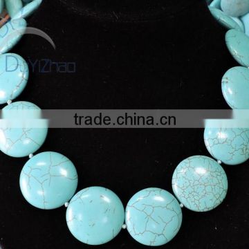 fashion latest design turquoise diy jewelry for necklace