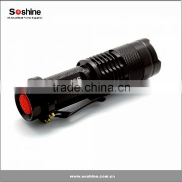 Soshine 300lm Mini Led Flashlight Torch Adjustable Focus Zoom Light Lamp