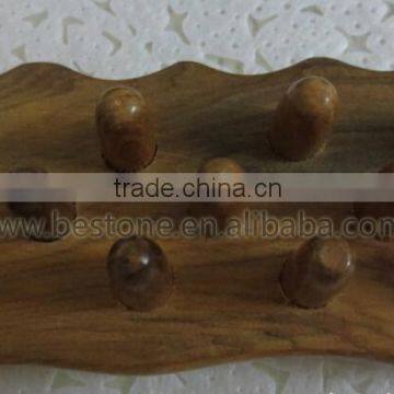 Custom Logo Wood Head Massager With Handle photo-4