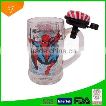 Beer Mug With Bell, Glass Beer Mug