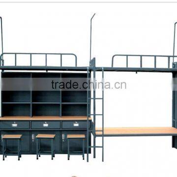 Factory dirct sale cheap metal dormitory bed frame design