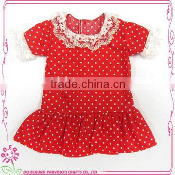 OEM 18 inch fashion doll dress with lace for sale