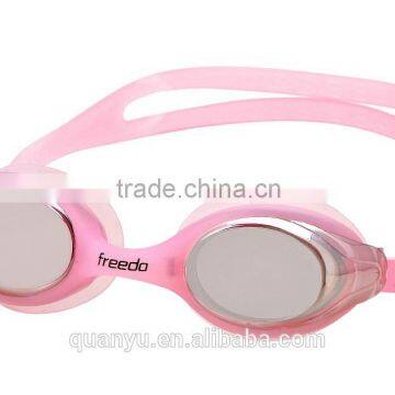 Wholesale Advanced Mirror Coated cool Swimming Goggles for Adult