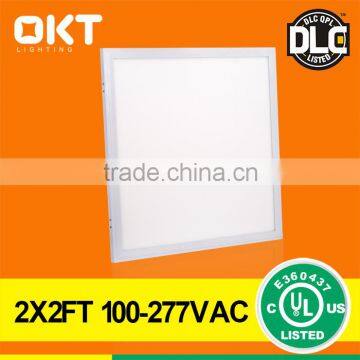 Glare free white frame dlc qualified square led panel light 600x600,40 watt,4190lm
