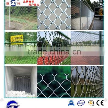 PVC coated decorative chain link fence for green field protection