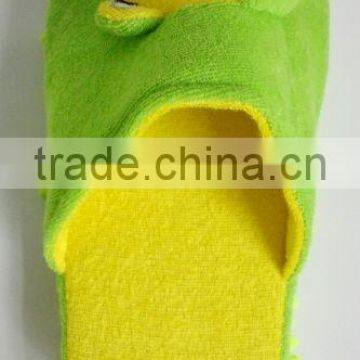 chenille slipper with animal head