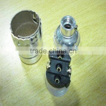 E26 no-phase aluminum lamp holder (M12 thread cover)