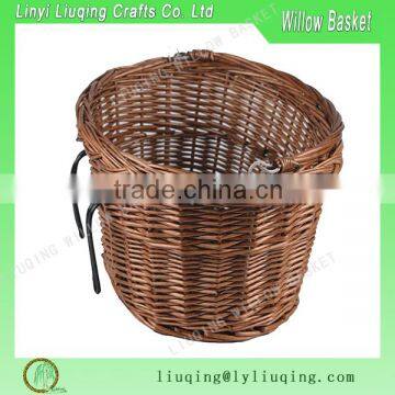 handmade willow bicycle basket wicker bike basket