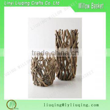 Rustic Decorative Handmade Driftwood Tea Light Candle Display / Holder With glass insert