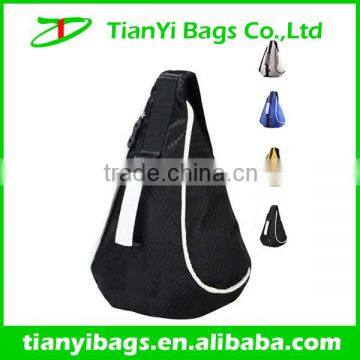 Promotion price single strap backpack, cell phone one shoulder triangle bag