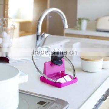 Pot Pan Cover Lid Ladle Stand Holder Shelf Rack Spoon Rest Cooking Utensil Tool