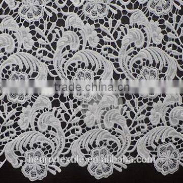 100% Qmilch Guipure Lace Fabric for Sale photo-3