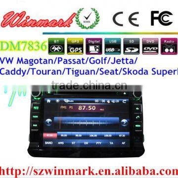 android car radio for vw/skoa/jetta/golf with detachable panel DM7836C