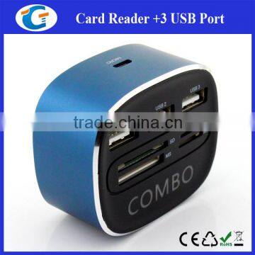 New Design 3 Port Usb Hub With Different Card Readers photo-5