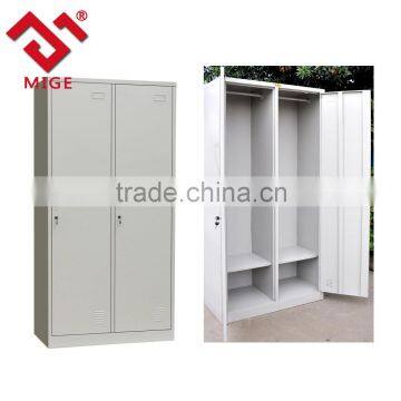 guanzhou factory price 2 doors steel wardrobe cabinet