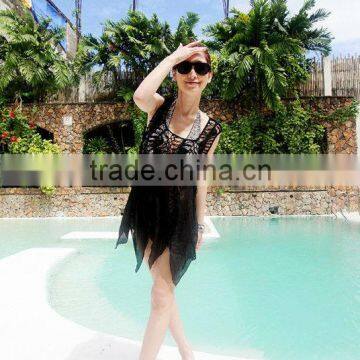 new style crochet beach dress for girls 2014