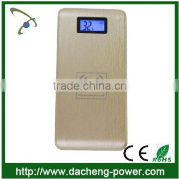 Newly design qi wireless power bank 4000mah 12000mah for Samsung S6 Edge
