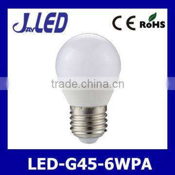 manufacture led light bulb 6w smd G45 led bulb