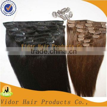 Full Head Wholesale Virgin Brazilian Clip In Hair Extensions Hair Wholesale