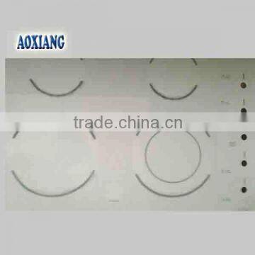 Hot! Customized induction cooker glass 4mm-19mm Cooker Hob Ceramic Glass Panels /machinable glass ceramics
