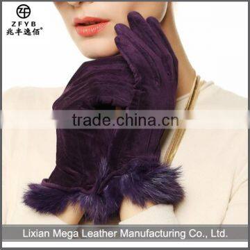 Cheap and high quality Crochet And Leather Gloves