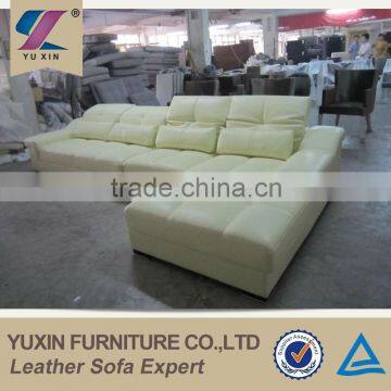 Dubai Sofa Furniture Top Grain Leather Corner Sofa/luxury Italian Genuine Leather Sofa Set