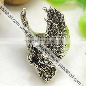 Alloy Rings, Antique Silver(RJEW-G014-6)