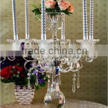 Crystal glass candlesticks for table centerpieces decorations wedding decorations