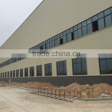 prefabricated light two story steel structure warehouse