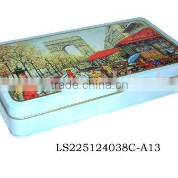 Rectangular Gift tin (cookie tin,tin box)