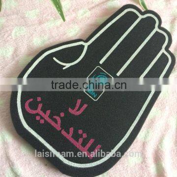 printed cheering finger foam palm foam hand for game cheering LS-F-015-A