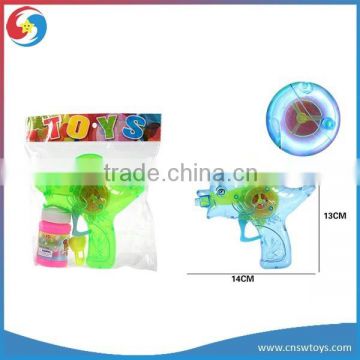 CB1803137 Transparent Color Light Up Dolphin Bubble Gun