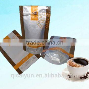 customized plastic aluminum foil coffee bags/ coffee bag with valve/ Coffee packaging bags 250g 500g 1kg