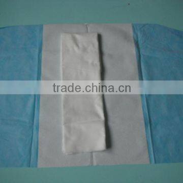 surgery bed sheet with cotton and tissue paper