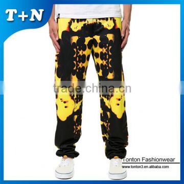 2015 high end fashion custom sublimation print mens jogger sweatpants