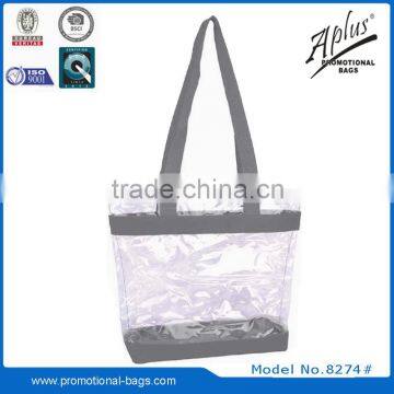2015 Portable Plastic Transparent PVC Handbag Tote Bag photo-3