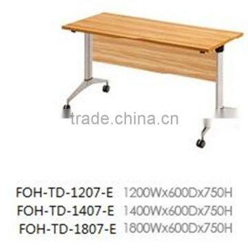 high quality traing table with metal movable base price FOH-TD-1207-E