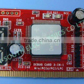 PCI test card desktop test card notebook notebook combo-debug-card (3 in 1)ii red colour diagnostic card