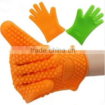 waterproof practical lovely silicone heat resistant gloves